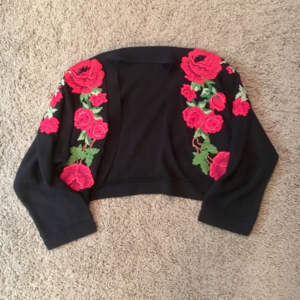 Vintage Handstitched Cropped Coverup